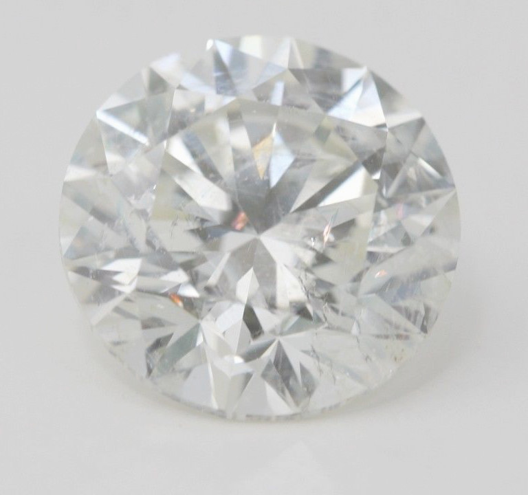 Round Loose Diamond (4.03 Ct, I Color, SI1(Clarity Enhanced) Clarity)